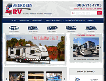 Tablet Screenshot of aberdeenrv.com